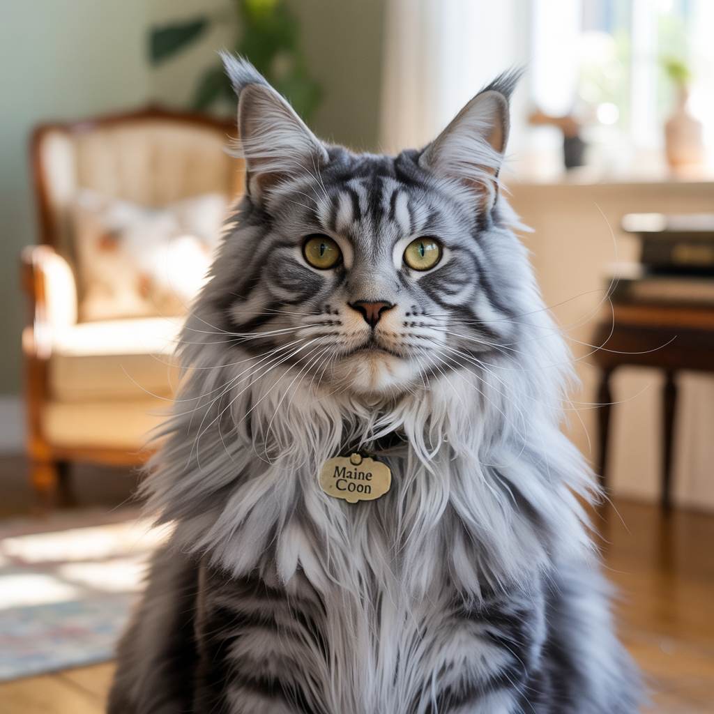Maine Coon cat - perfect for social sharing and showing off cat breeds